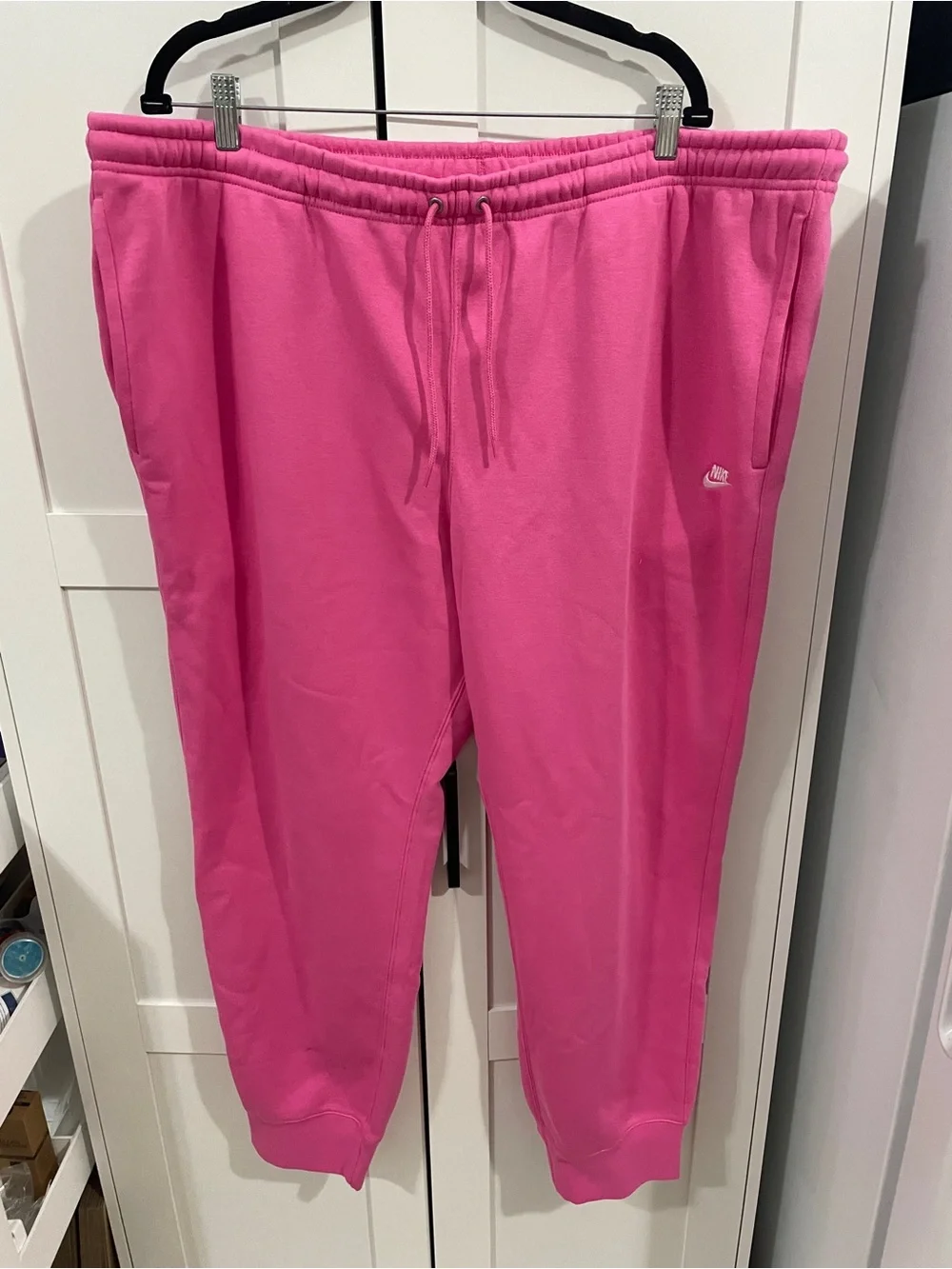 NWT Nike Mens 3XL Pink Fleece Joggers
